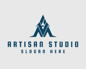 Modern Letter A Company logo design