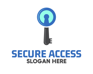 Security Keyhole Key  logo design