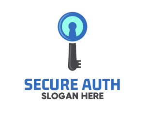 Security Keyhole Key  logo design