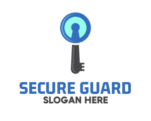 Security Keyhole Key  logo design