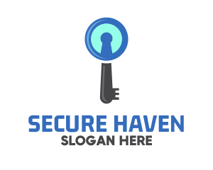Security Keyhole Key  logo design