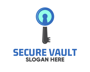 Security Keyhole Key  logo design