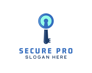 Security Keyhole Key  logo design