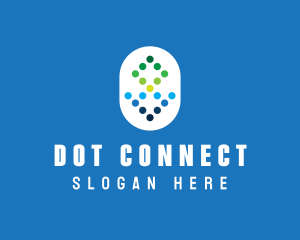 Digital Tech Dots logo design