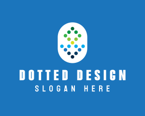 Digital Tech Dots logo design