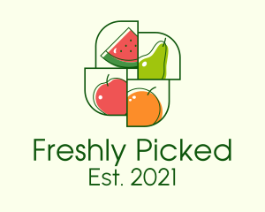 Fresh Fruit Market logo design