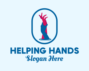 Mental Health Hands  logo design