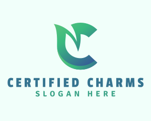 Natural Leaf Letter C Company  logo design