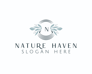 Natural Floral Wellness Spa logo design