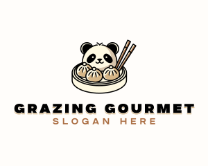 Dimsum Panda Restaurant logo design