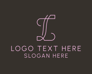 Script Business Letter L logo