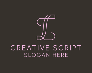 Script Business Letter L logo design