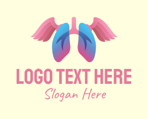 Pink Lung Wings logo