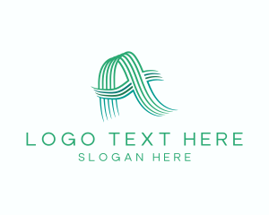 Modern Professional Wave Letter A logo