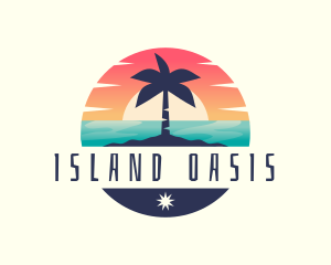 Tropical Ocean Vacation logo design