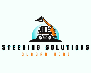 Skid Loader Contractor logo design