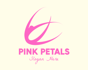 Pink Yoga Fitness Instructor logo design