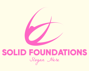 Pink Yoga Fitness Instructor logo