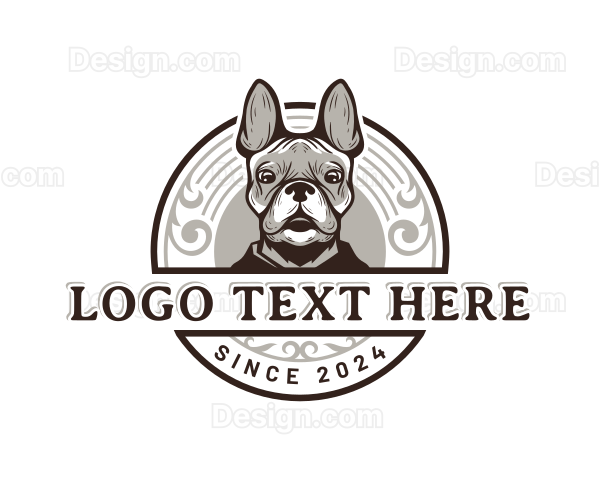 Dog Boston Terrier Logo