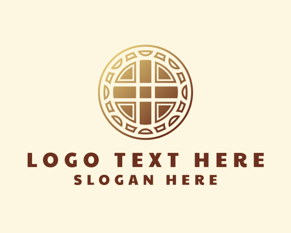 Elegant Circle Cross  logo