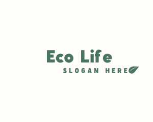 Healthy Eco Leaf logo design