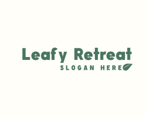 Healthy Eco Leaf logo design