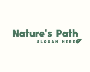 Healthy Eco Leaf logo design