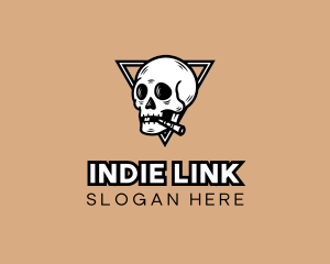 Hipster Skull Cigarette logo