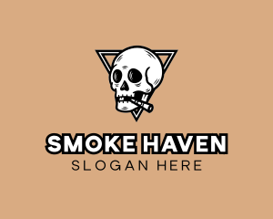 Hipster Skull Cigarette logo