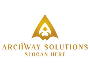 Ornate Elegant Arrowhead logo design