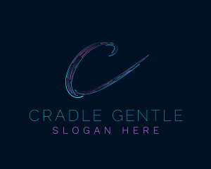 Generic Neon Letter C logo design