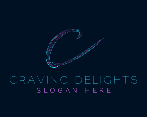 Generic Neon Letter C logo design