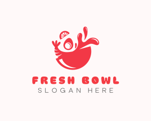 Seafood Gourmet Bowl logo design