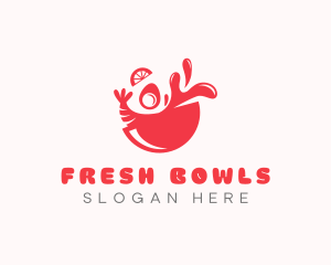 Seafood Gourmet Bowl logo design