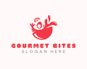 Seafood Gourmet Bowl logo design