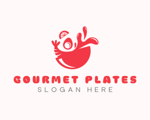 Seafood Gourmet Bowl logo design