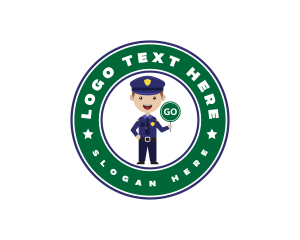 Police Man Officer logo