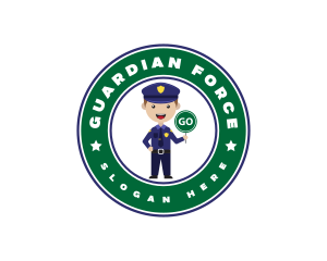 Police Man Officer logo