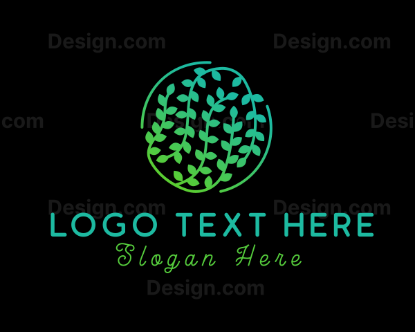 Gradient Natural Vine Logo