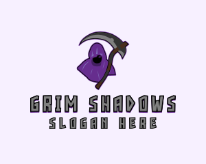 Halloween Grim Reaper  logo design