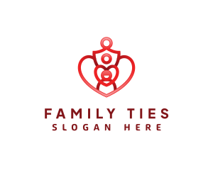 Family Heart Parenting logo design