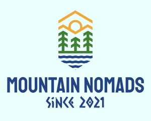 Mountain Forest River logo design