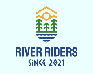 Mountain Forest River logo design