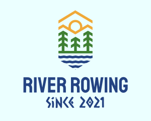 Mountain Forest River logo design