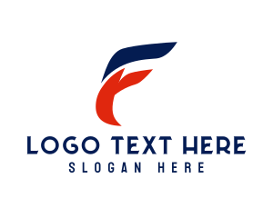 Logistics Transport Letter F logo