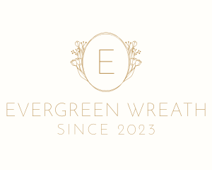 Floral Wreath Events Place logo design