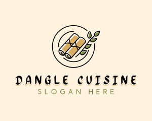 Spring Rolls Dining logo design