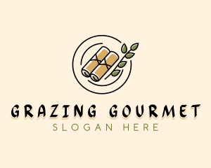 Spring Rolls Dining logo design