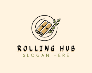 Spring Rolls Dining logo design