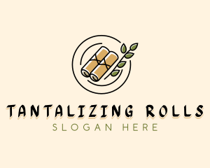 Spring Rolls Dining logo design